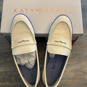 Katy Perry patent leather loafers
